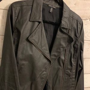 Eileen Fisher Black Moto Jacket